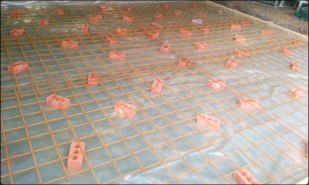 Construction d'une chape en béton