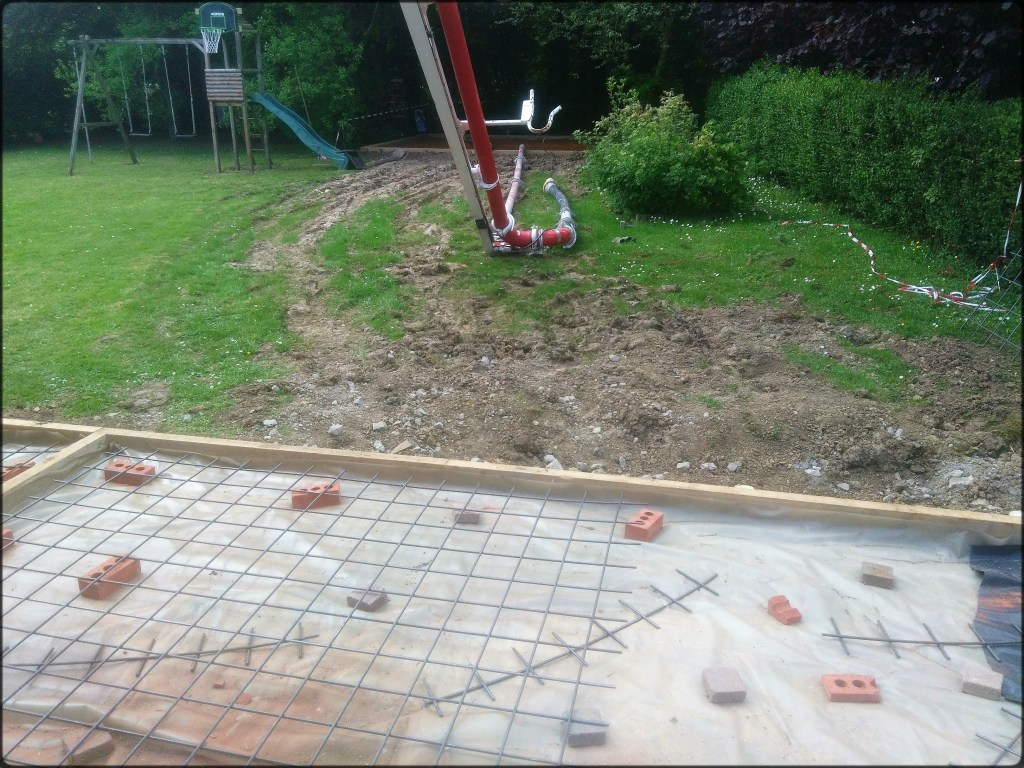 Construction d'une chape en béton