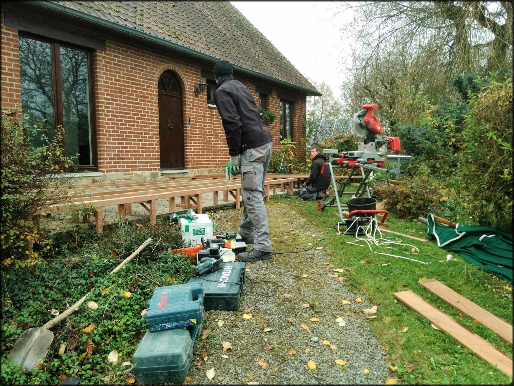 Construction d'un planché de terrasse