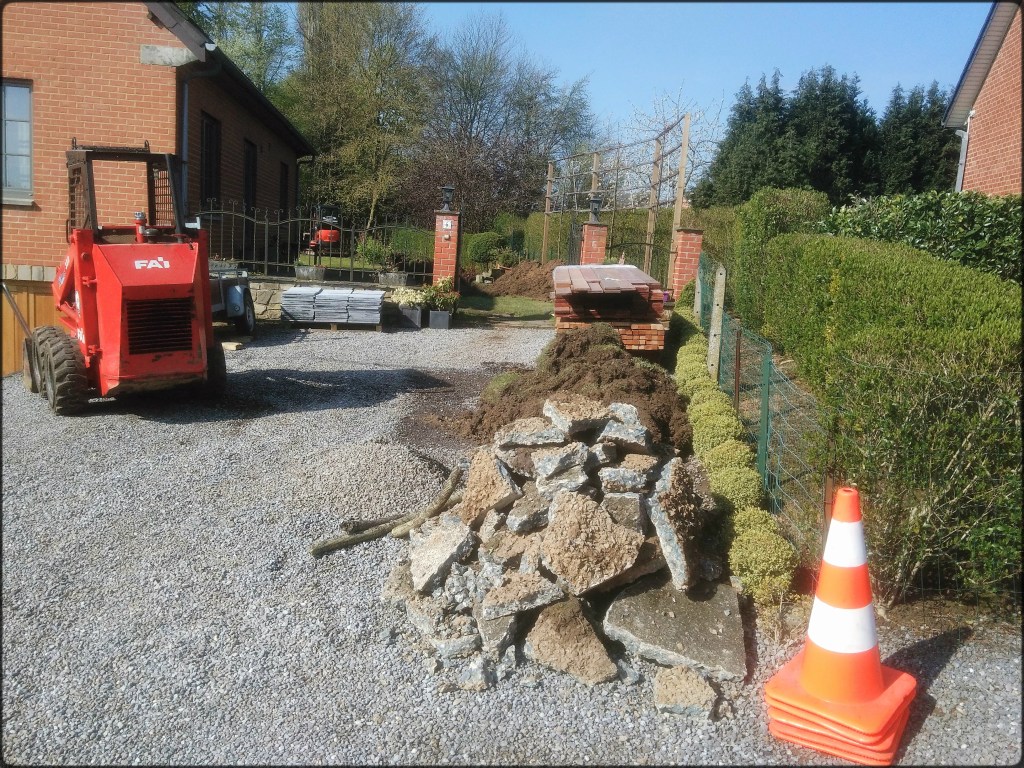 Remise en état d'une allée de maison